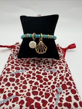 Brighton Calypso Shell Heishi Stretch Bracelet